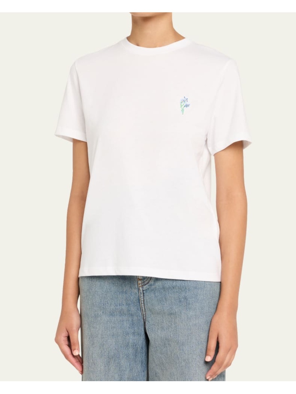 Loewe Floral Anagram Short Sleeve T-Shirt